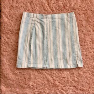 🌿 Striped Mini Skirt – Size XL – 98% Cotton / 2% Spandex